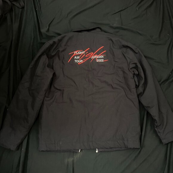 NWT Jordan Flight Heritage Reversible Jacket Black/Red SZ M - Picture 8 of 8